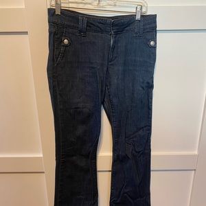 Banana republic dark flare jeans